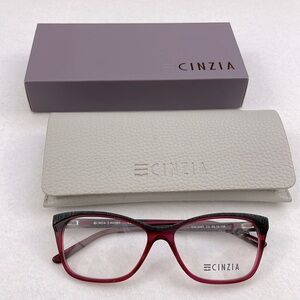 NWT CINZIA Glasses Frame, case and box